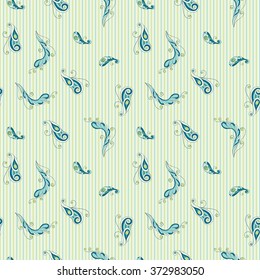 Paisley seamless background