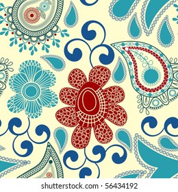 Paisley seamless background