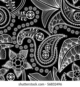 Paisley seamless background