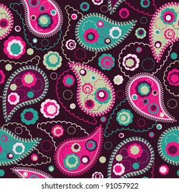 paisley seamless background