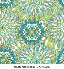 Paisley seamless background pattern. Decorative vector illustration.