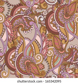 Paisley seamless background. Vector illustration