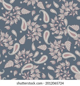 Patrón floral sin fisuras Paisley. Fondo vintage de Damask