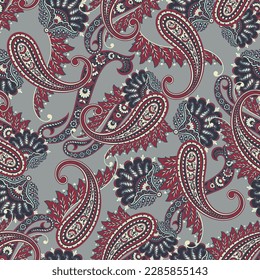 Paisley nahtlose Blumenmuster. Damast, Vintage-Hintergrund