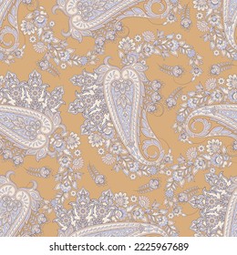 Patrón vectorial floral transparente. Fondo vintage en estilo batik