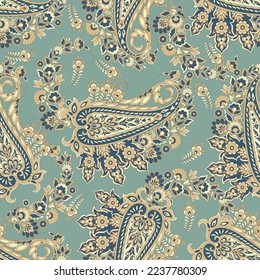 Patrón vectorial floral transparente. Fondo vintage en estilo batik
