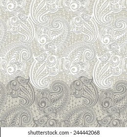 Paisley seamless lace pattern--model for design of gift packs, patterns fabric, wallpaper, web sites, etc.