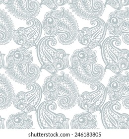 Paisley seamless lace pattern--model for design of gift packs, patterns fabric, wallpaper, web sites, etc.
