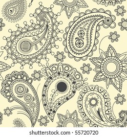 Paisley seamless pattern