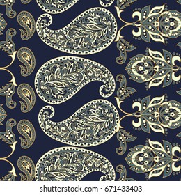 Paisley seamless pattern. 