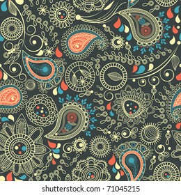 Paisley seamless pattern