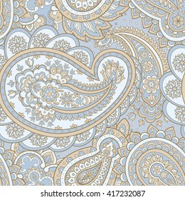paisley seamless pattern. asian style vector background