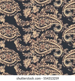 paisley seamless pattern. colorful vector wallpaper