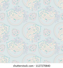 paisley seamless pattern. damask vector background
