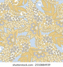 paisley seamless pattern. damask vector background