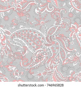 paisley seamless pattern. damask vector background