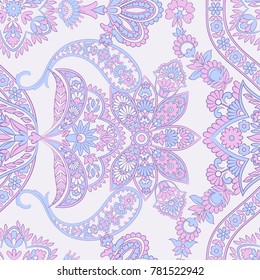 paisley seamless pattern. damask vector background