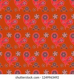 Paisley seamless pattern. Decorative ornament, vector
