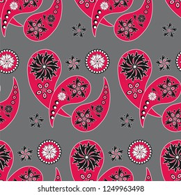 Paisley seamless pattern. Decorative ornament, vector