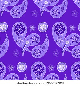 Paisley seamless pattern. Decorative ornament, vector