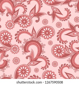 Paisley seamless pattern. Decorative ornament, vector