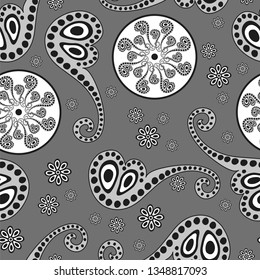 Paisley seamless pattern. Decorative ornament, vector