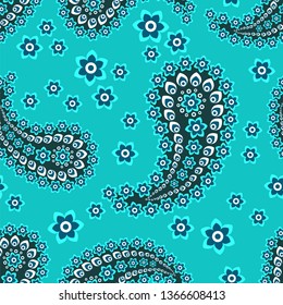 Paisley seamless pattern. Decorative ornament, vector