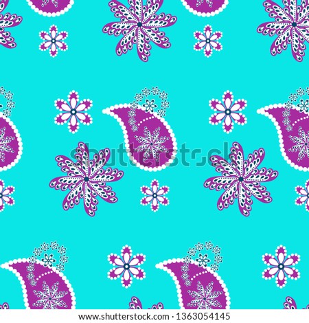 Paisley seamless pattern. Decorative ornament, vector
