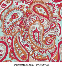 Paisley seamless pattern. Ethnic elements.