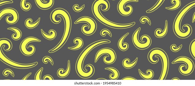 Paisley seamless pattern in ethnic style. Abstract vintage pattern with decorative elements, vector pattern in Oriental style.
