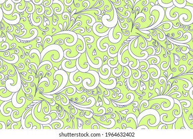 Patrón paisley sin fisuras en estilo étnico. Patrón de vintage abstracto con elementos decorativos, patrón vectorial en estilo oriental.
