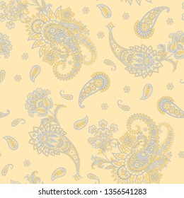 Paisley seamless pattern for fabric design.