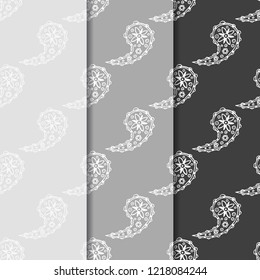 paisley seamless pattern, hand drawn indian cucumber, sketch