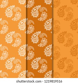 paisley seamless pattern, hand drawn indian cucumber, sketch