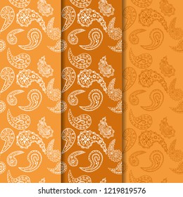 paisley seamless pattern, hand drawn indian cucumber, sketch