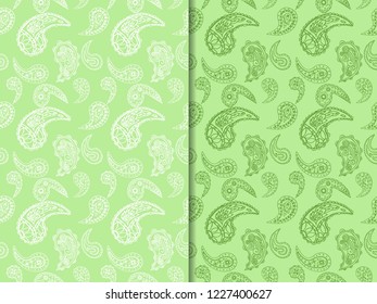 paisley seamless pattern, hand drawn indian cucumber, sketch