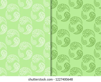 paisley seamless pattern, hand drawn indian cucumber, sketch