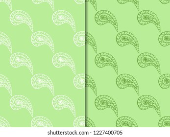 paisley seamless pattern, hand drawn indian cucumber, sketch