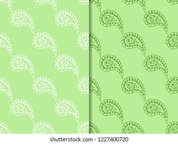 paisley seamless pattern, hand drawn indian cucumber, sketch