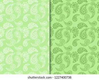 paisley seamless pattern, hand drawn indian cucumber, sketch