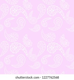 paisley seamless pattern, hand drawn indian cucumber, sketch