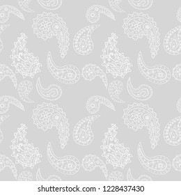 paisley seamless pattern, hand drawn indian cucumber, sketch