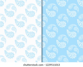 paisley seamless pattern, hand drawn indian cucumber, sketch