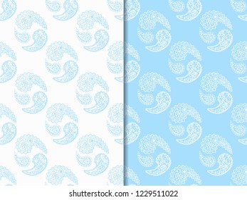 paisley seamless pattern, hand drawn indian cucumber, sketch