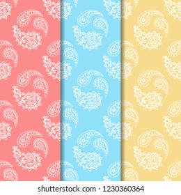 paisley seamless pattern, hand drawn indian cucumber, sketch