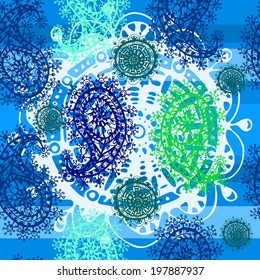 Paisley Seamless Pattern - Illustration