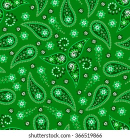 Paisley seamless pattern. Indian cucumber. Oriental decorative ornament