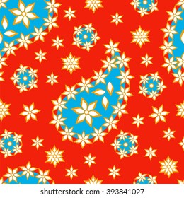Paisley seamless pattern. Indian cucumber. Oriental decorative ornament