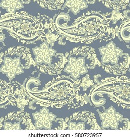 Paisley seamless pattern.  Indian ornament  Vector background