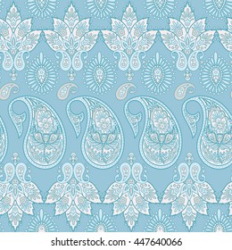 paisley seamless pattern. Indian style vector background